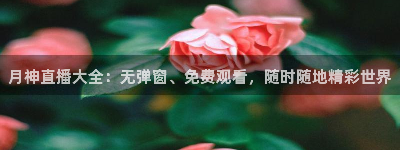 低调看直播jrs飞速直播：月神直播大全：无弹窗、免费观看，随时随地精彩世界